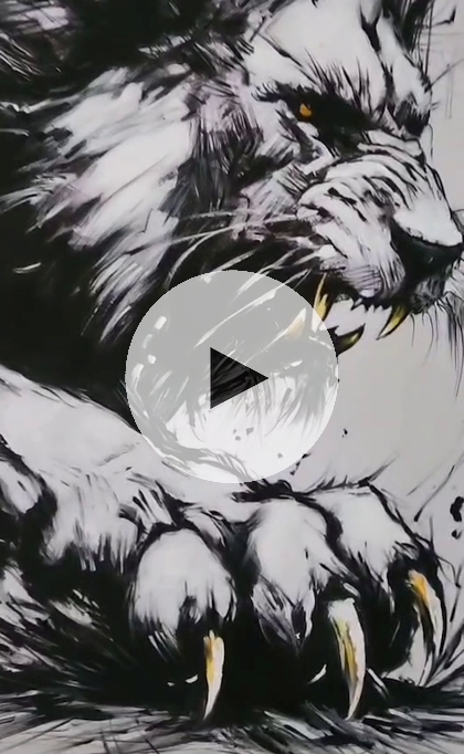 ArteDiAlina.com painting: Hungry like a Lion